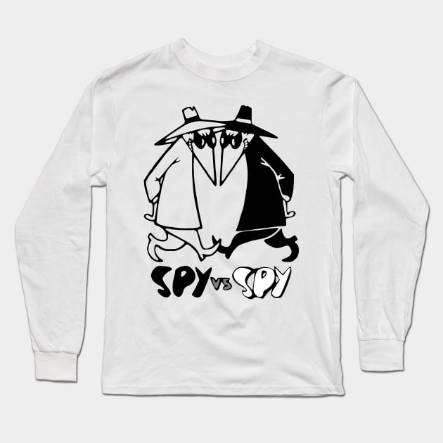 Spy vs Spy Long Sleeve T-Shirt by dive such